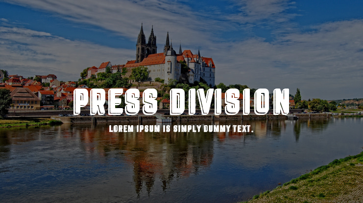 press division Font