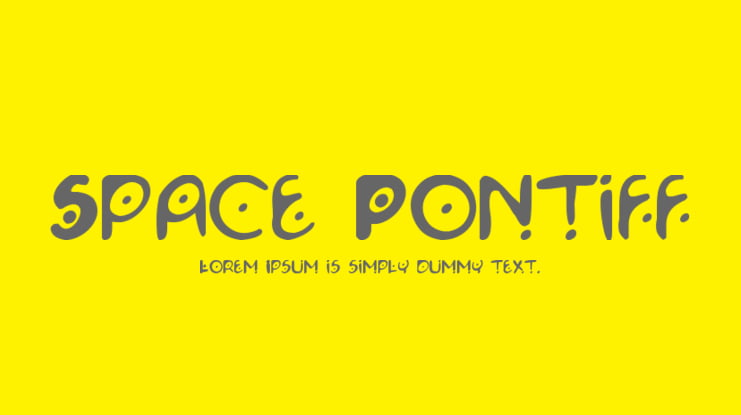 Space Pontiff Font