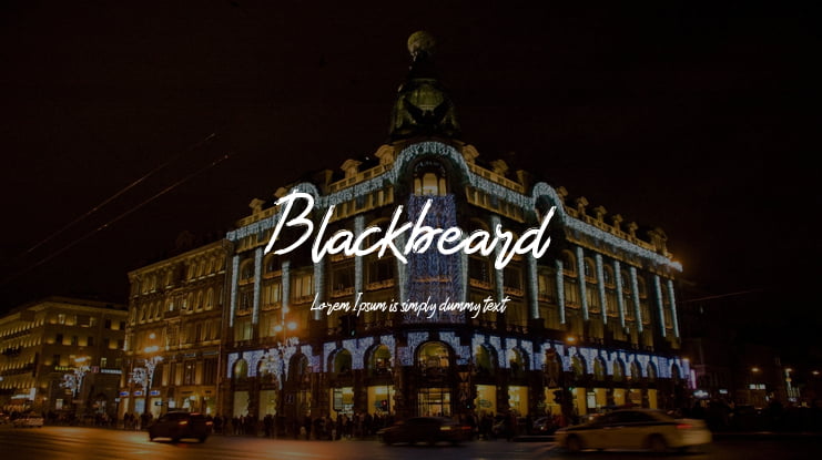Blackbeard Font