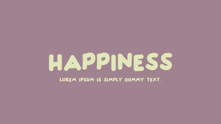 HAPPINESS Font