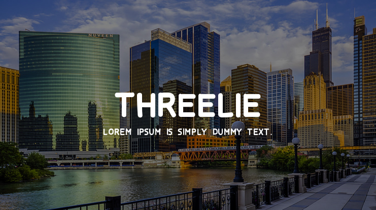 THREELIE Font