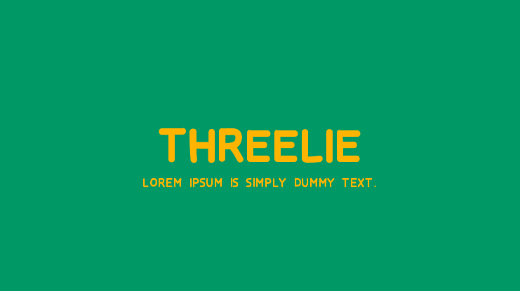 THREELIE Font