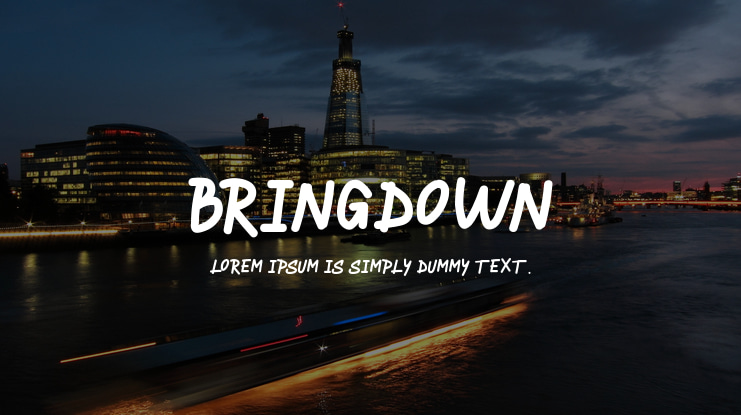 BRINGDOWN Font
