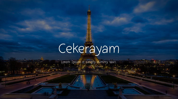 Cekerayam Font