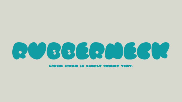 Rubberneck Font