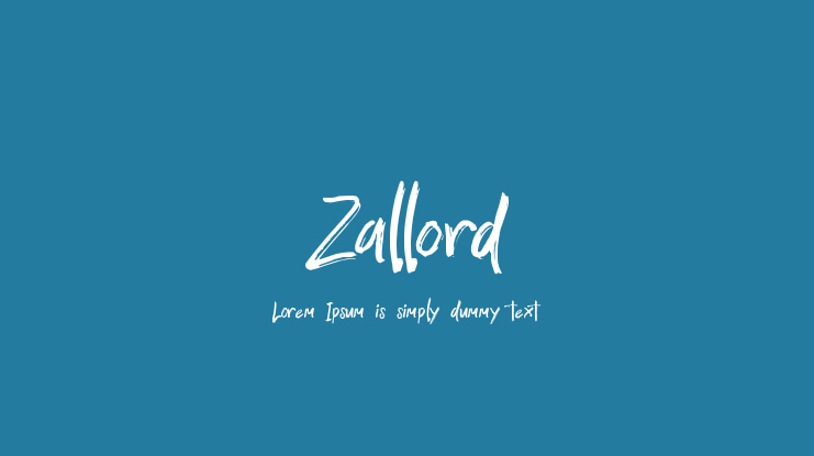 Zallord Font