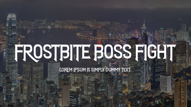 Frostbite Boss Fight Font