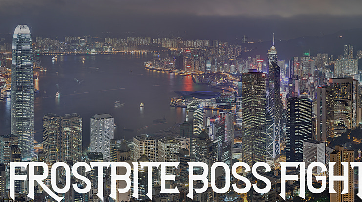 Frostbite Boss Fight Font