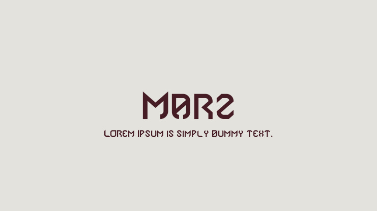 Marz Font