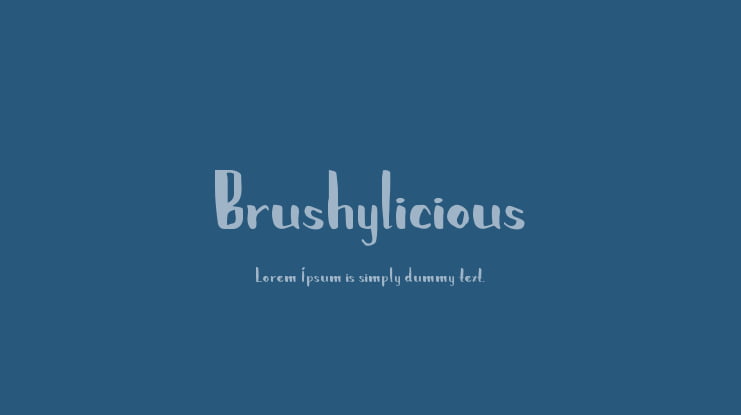 Brushylicious Font