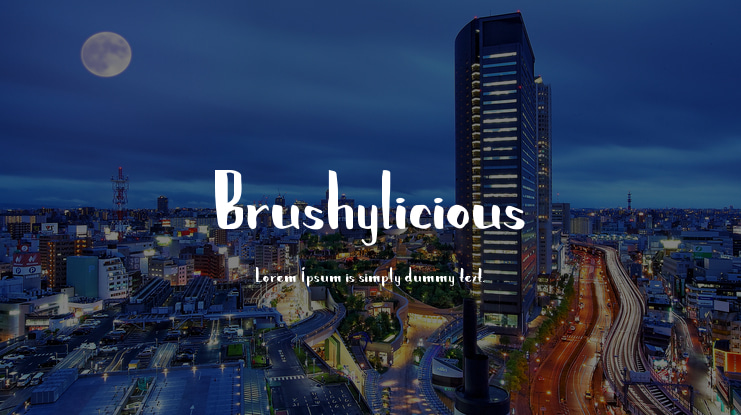 Brushylicious Font