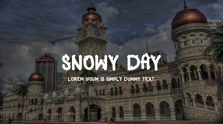 SNOWY DAY Font