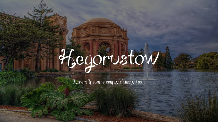 Hegorustow Font