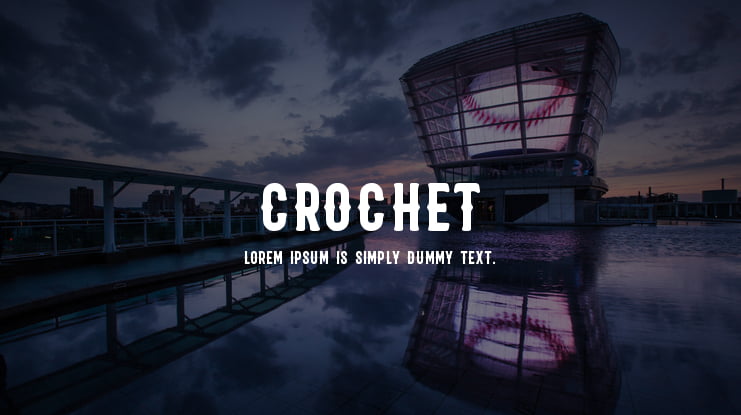 Crochet Font