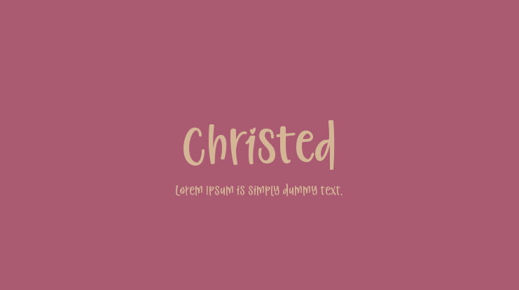 Christed Font Family