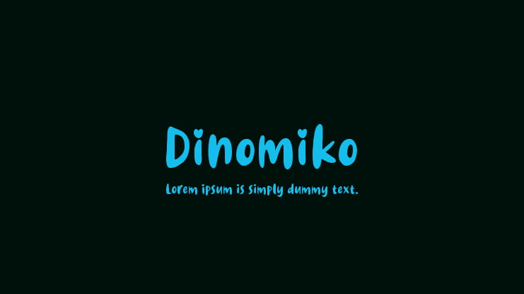 Dinomiko Font