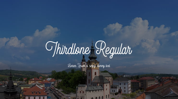 Thirdlone Regular Font