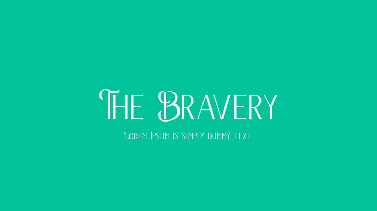 The Bravery Font