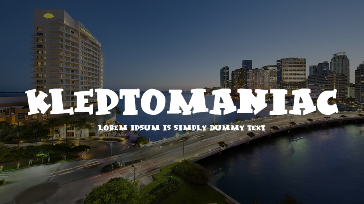 Kleptomaniac Font