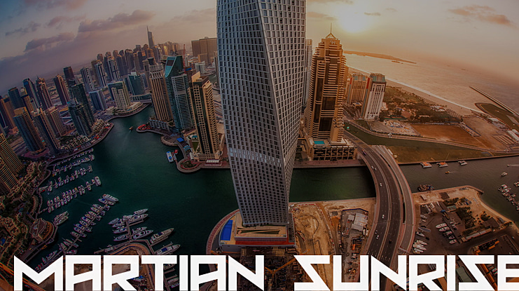 Martian Sunrise Font Family