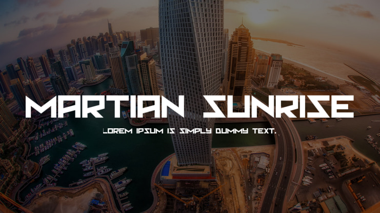 Martian Sunrise Font Family
