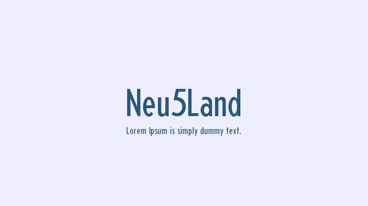 Neu5Land Font Family
