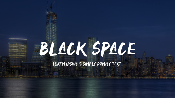 Black Space Font