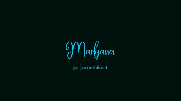 Marlyana Font Family