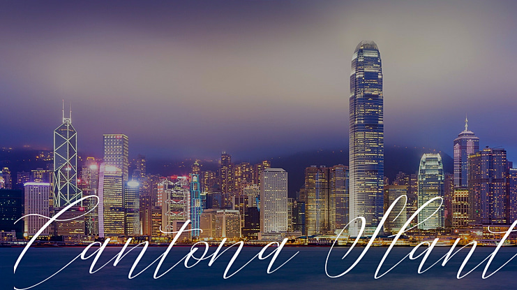 Cantona Slant Font Family