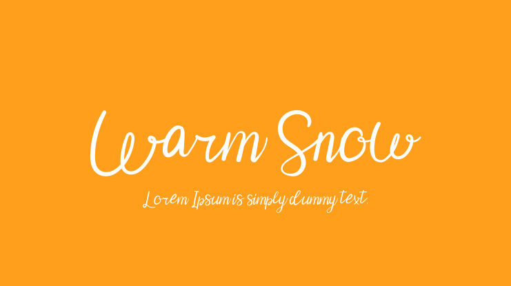 Warm Snow Font