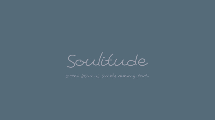 Soulitude Font