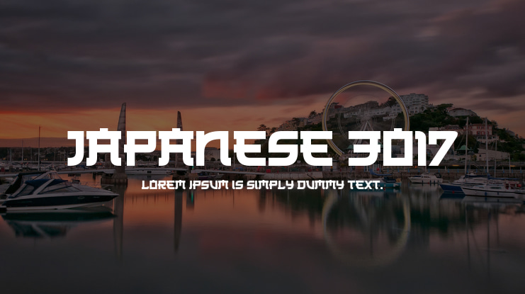 Japanese 3017 Font Family