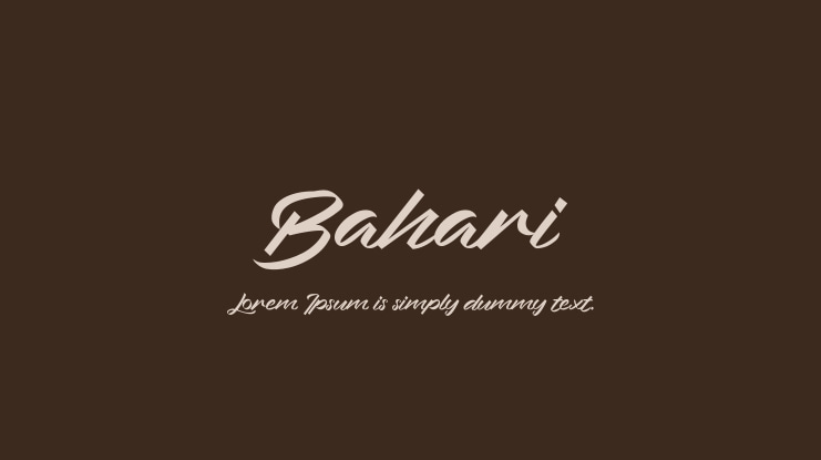 Bahari Font
