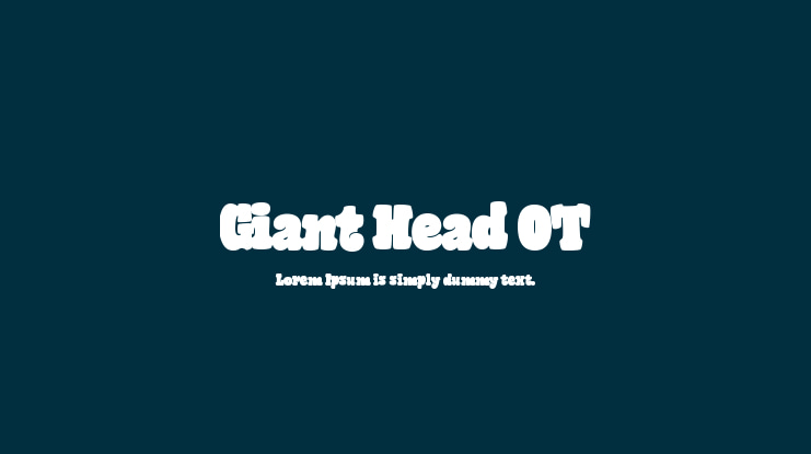 Giant Head OT Font Family