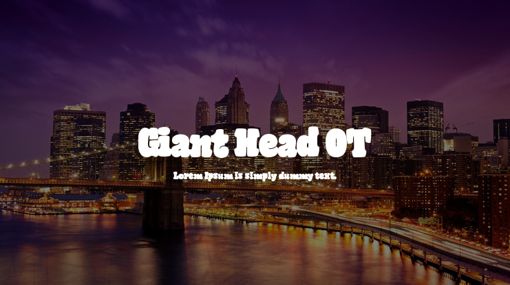 Giant Head OT Font Family