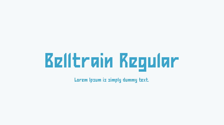 Belltrain Regular Font
