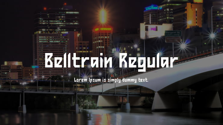 Belltrain Regular Font