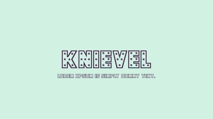 Knievel Font Family