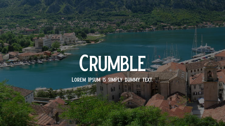 Crumble Font