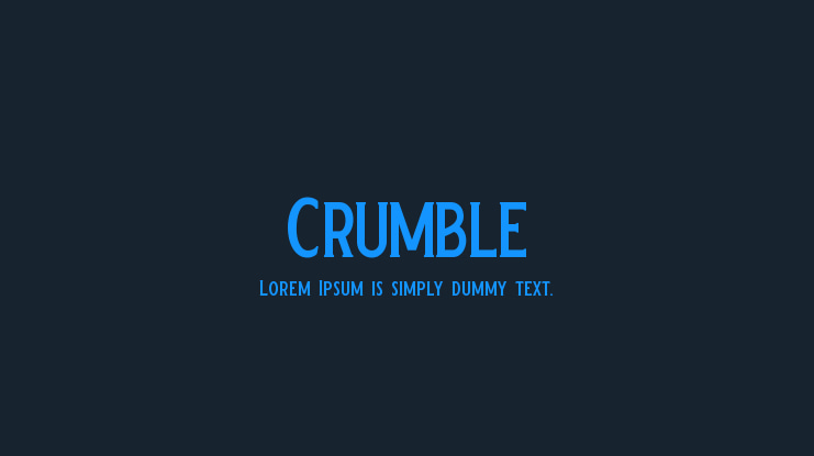 Crumble Font
