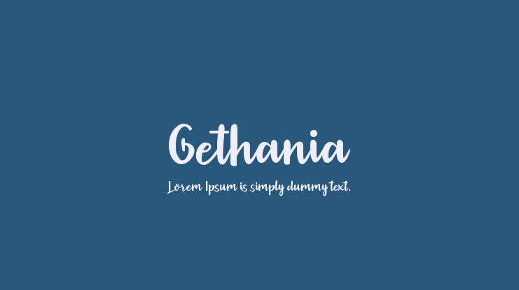 Gethania Font Family