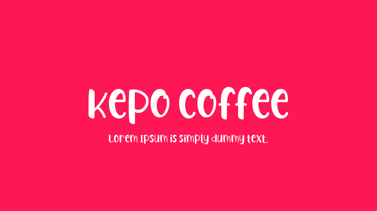 Kepo Coffee Font
