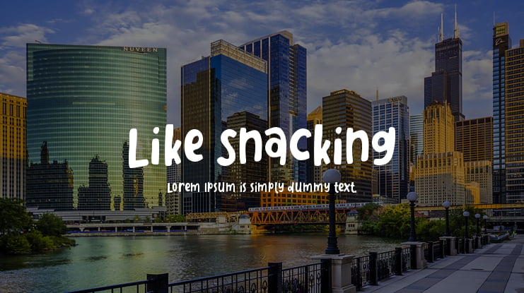 Like Snacking Font