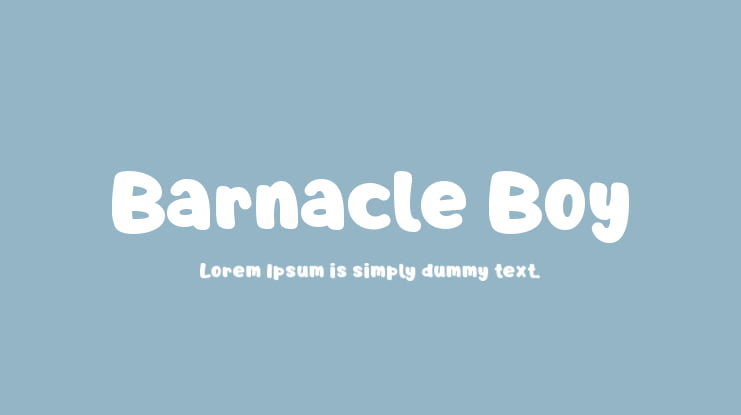 Barnacle Boy Font