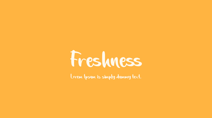 Freshness Font