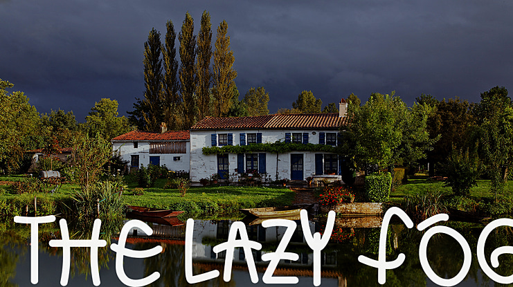 THE LAZY FOG Font