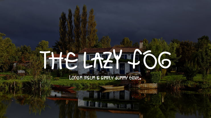 THE LAZY FOG Font