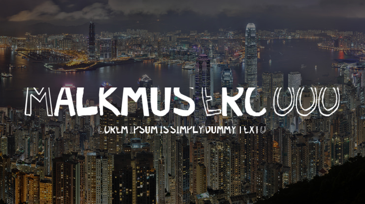 Malkmus Erc 001 Font