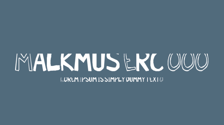 Malkmus Erc 001 Font