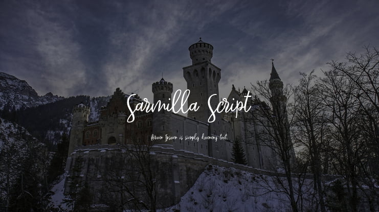 Sarmilla Script Font